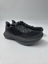 Hoka One One Mach 6 LA Black Gray Running Sneaker 1164032-BBLC Men's Size 10D