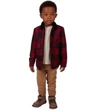 Buffalo David Bitton Boys 3-Piece Set: Plaid Jacket Henley Shirt  Pants Size 5