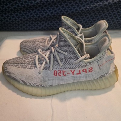 ADIDAS-YEEZY BOOST 350 v2-GRAY/BLUE TINT-B37571-MEN'S SIZE 10