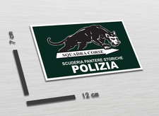 ADESIVO SQUADRA CORSE SCUDERIA PANTERE STORICHE POLIZIA | 12x7 cm (ALFA ROMEO)