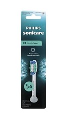 New 5 Pack C1 Sonicare Simply Clean Replacement Toothbrush Brush Heads HX6015/03