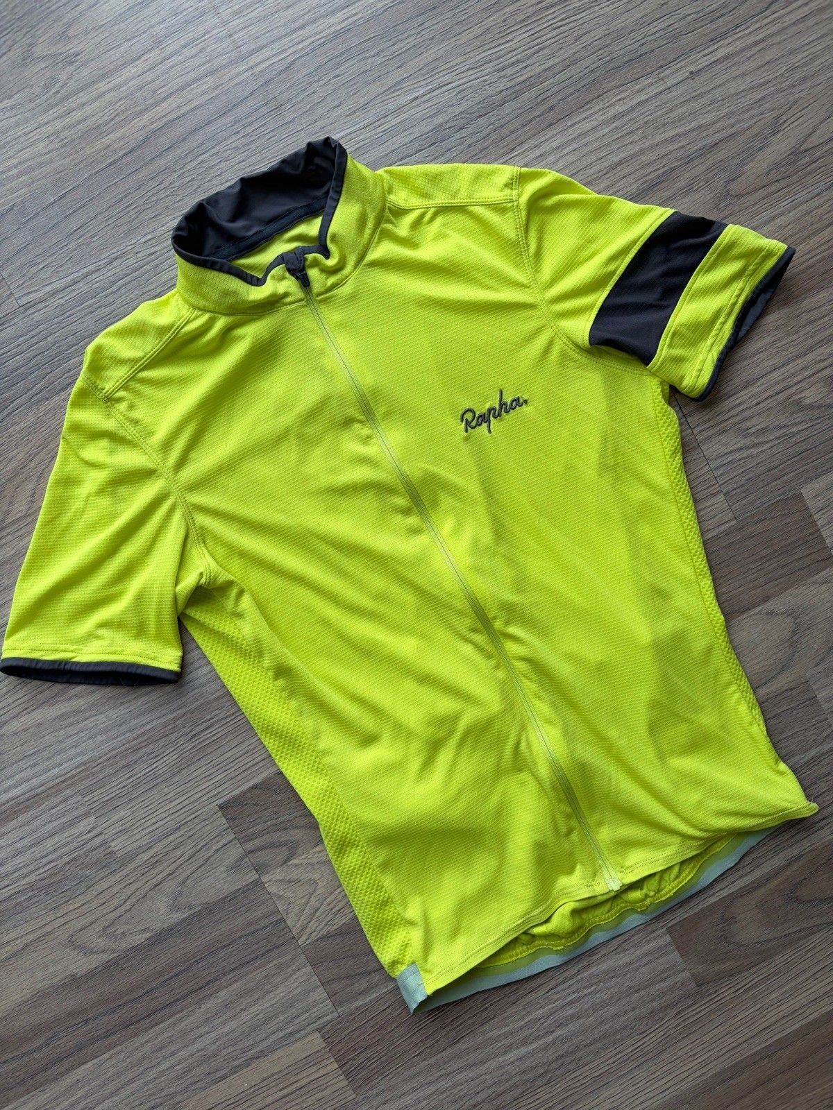Rapha Mens Yellow Super Lightweight Cycling Jersey Medium
