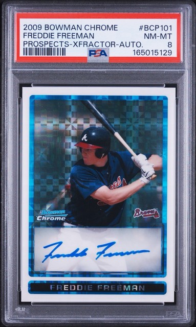Freddie Freeman 2009 Bowman Bowman Chrome Prospects Prospect Autographs X-Fractor
