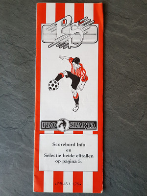 Sparta Rotterdam - FC Carl Zeiss Jena, UEFA Cup, 19.10.1983, Programm