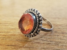 Dazzling Citrine Gemstone Ring Ring 925 Sterling Silver Elegant Ring