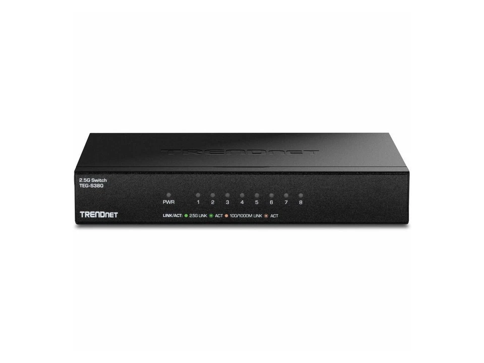 TRENDnet 8-Port Unmanaged 2.5G Switch, 8 x 2.5GBASE-T Ports, 40Gbps Switching - Image 2 of 4