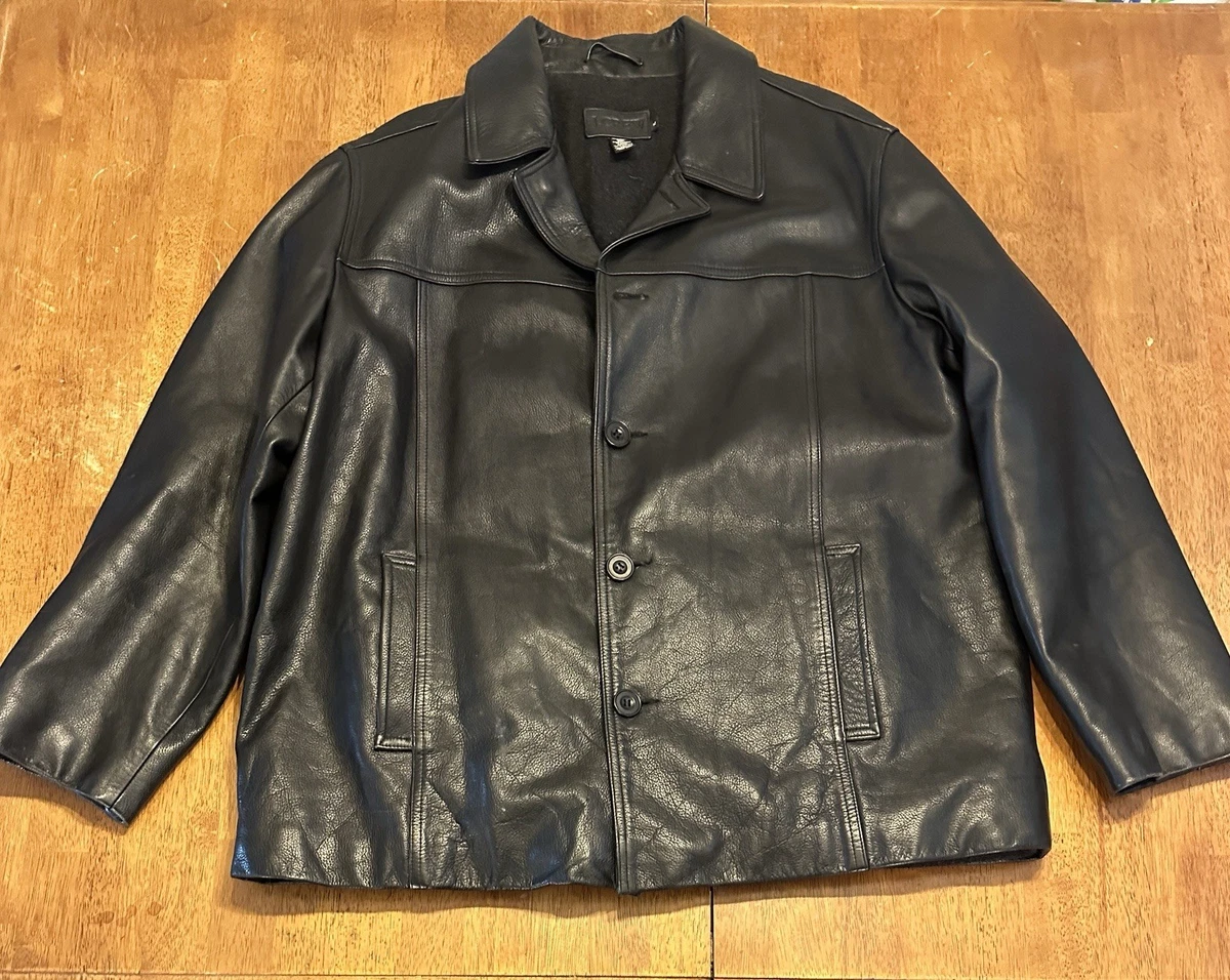 J.CREW Leather Outer Shell Black Coats, Jackets & Vests for Men