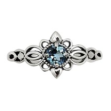 London Blue Topaz 925 Sterling Silver Ring s.8 Jewelry R-1172
