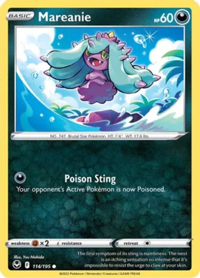 Mareanie - 114/195 - Common - Lightly Played