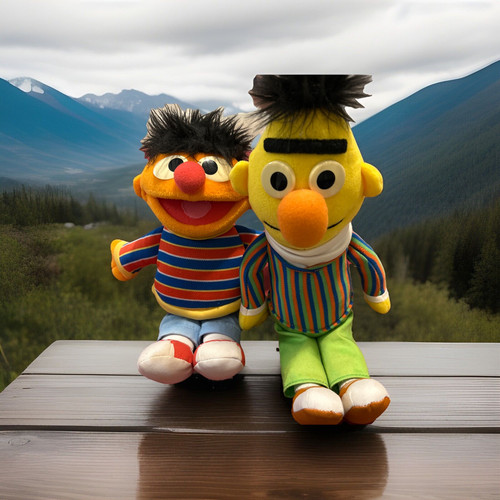 2019 Gund Sesame Street Bert and Ernie 14” Plush Stuffed Animal Toy - Picture 1 of 6