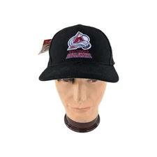 VTG Colorado Avalanche Hockey Twins Enterprise Wool Snapback Cap Hat - NWT