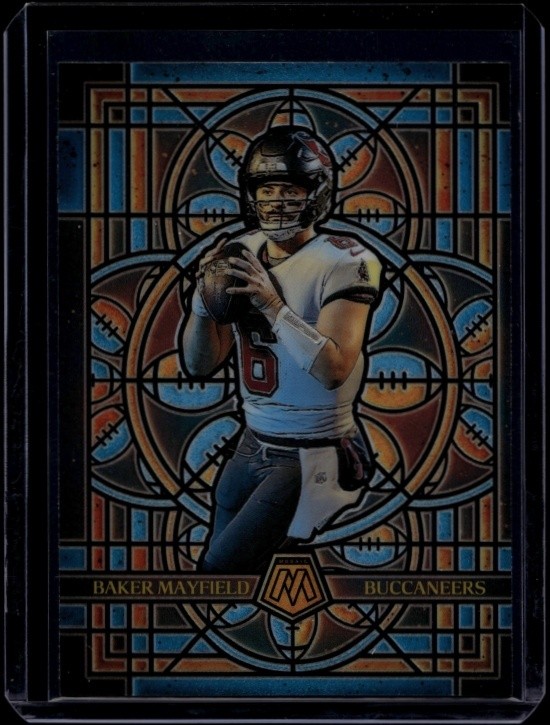 2025 Panini Mosaic Football Baker Mayfield #24 Stained Glass