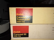 Kodak Carousel Transvue 80 Slide Tray In Original Box-