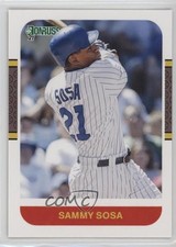 2021 Panini Donruss Retro 1987 Sammy Sosa (Pinstripe Jersey) #239 0f3j
