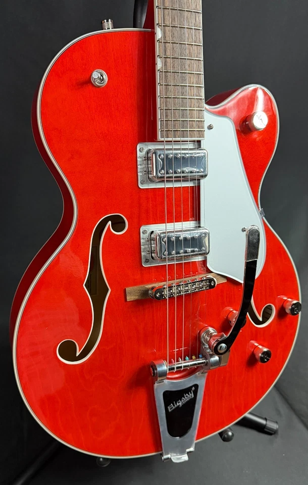 Guitarra Eléctrica Gretsch G5420T Electromatic Cuerpo Hueco Mancha Naranja Foto 3 de 4