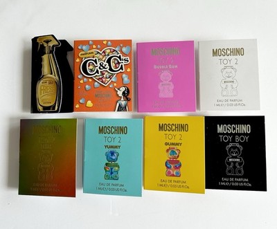 Moschino Collection 8pc Sample Perfume Spray Set