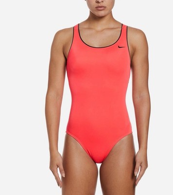 Nike Standard Solid Powerback One Piece Swimsuit Women s LG (NESS9360-631) NWOT