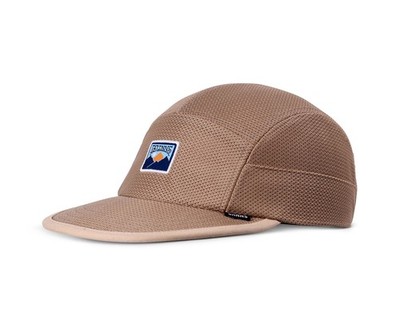 DJINNS 5 Panel Soft Flat Cap Perfo Mountain sand