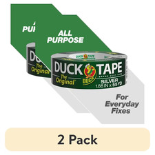  2 pack The Original Duck Tape Brand Duct Tape, 1.88 in. x 55 yd Silver