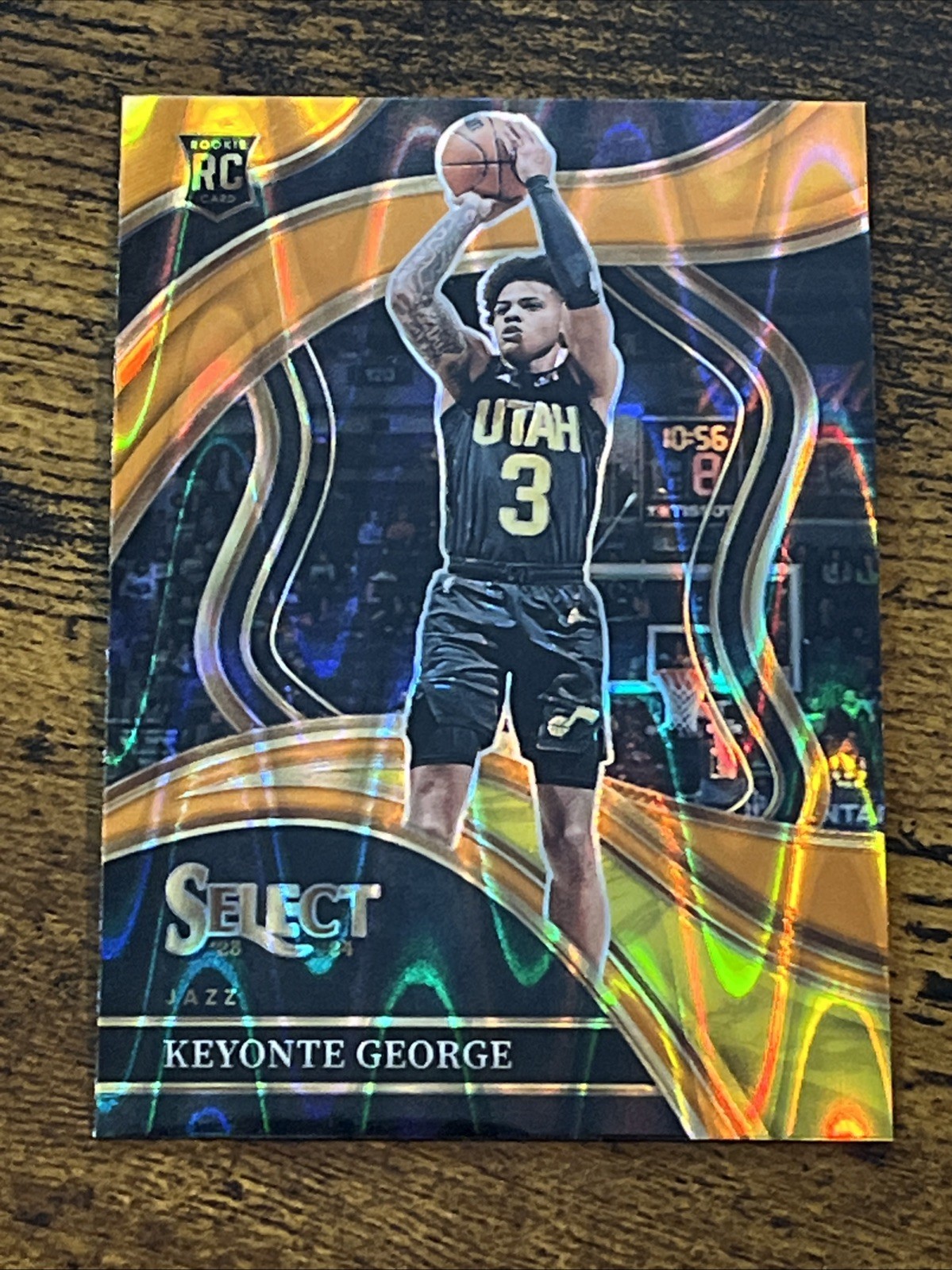 Keyonte George 2023-24 Select Courtside Tectonic Orange Prizm #295 Rookie RC