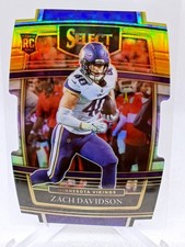 2021 Panini Select - Concourse Zach Davidson #95 Black & Gold Prizm Die-Cut (RC)