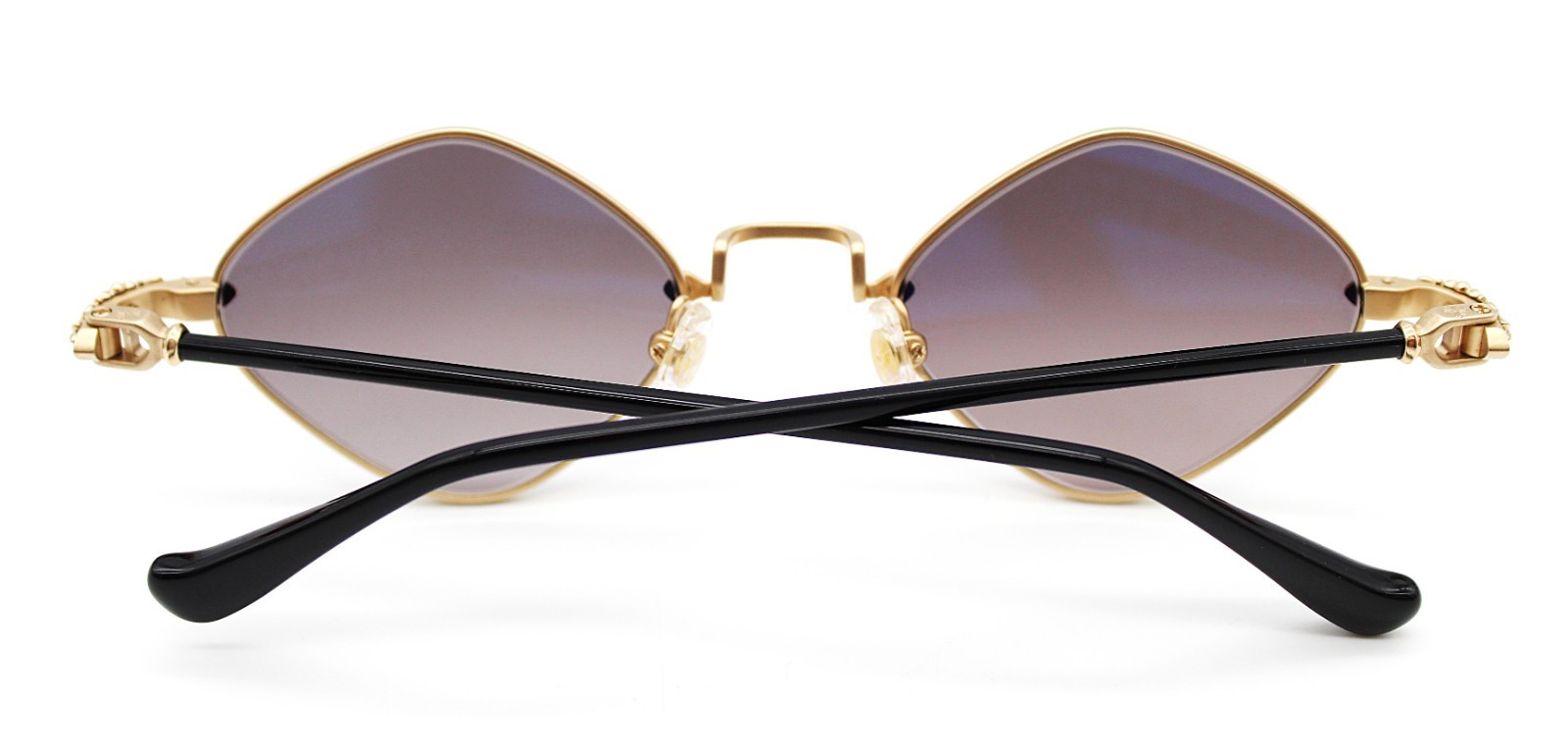 Authentic Chrome Hearts Diamond Dog Sunglasses Gold Black  50□22-141 thumbnail 15