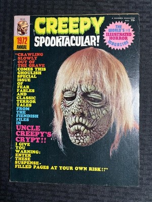 1972 CREEPY SPOOKTACULAR Warren Magazine VG+ 4.5 Uncle Creepy's Crypt