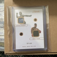 2024 Keepsake Sports Edition Dual Gem Relics Chuck Norris Mike Tyson /99 