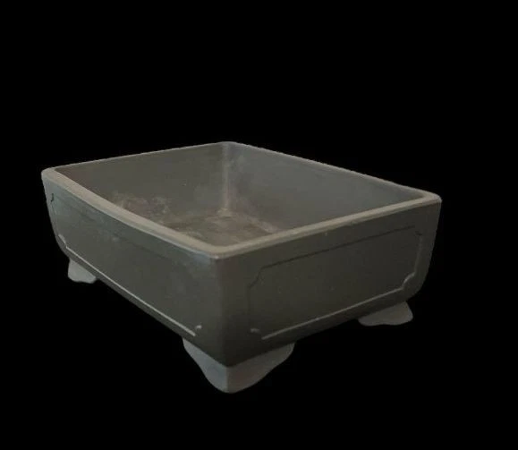 Japanese Bonsai pot TOKONAME SHIDEI Unglazed Rectangular shape Small size W15cm - Image 2 of 4