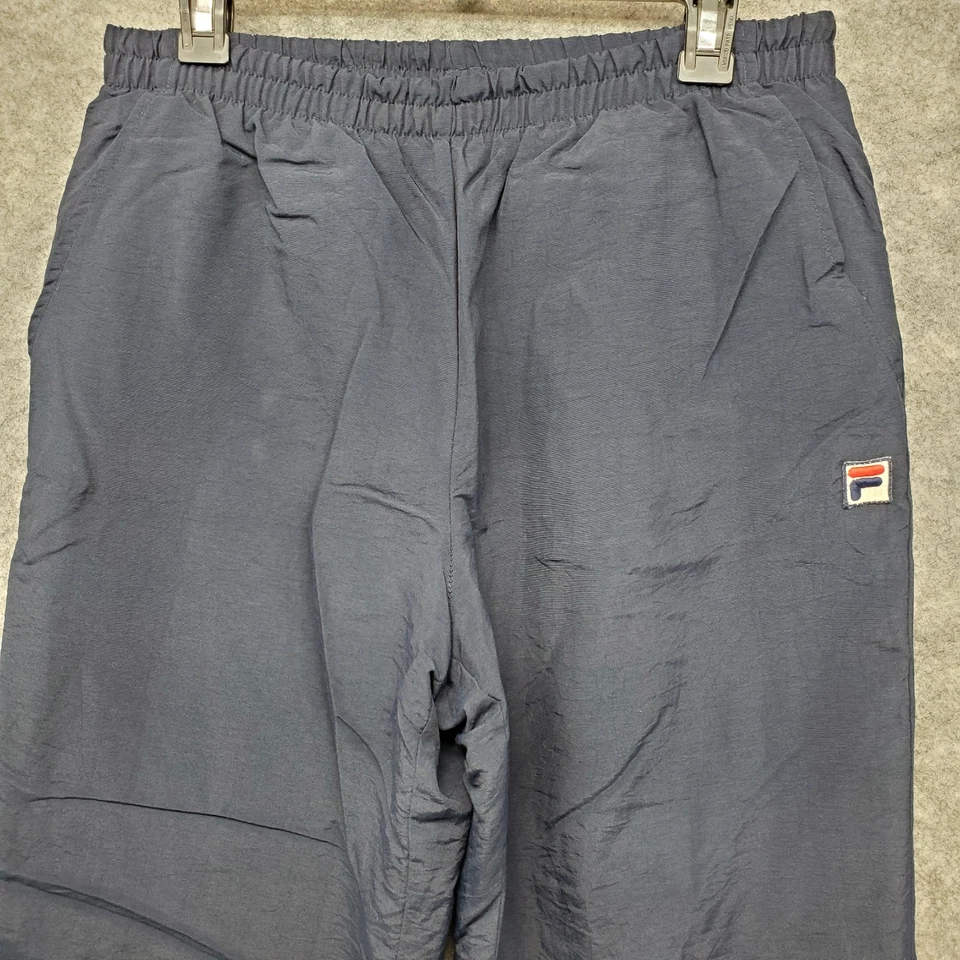 Pantalones FILA De Colección Para Hombre Talla 34 Azul Marino Cintura Elástica Cortavientos Jogger Foto 4 de 4