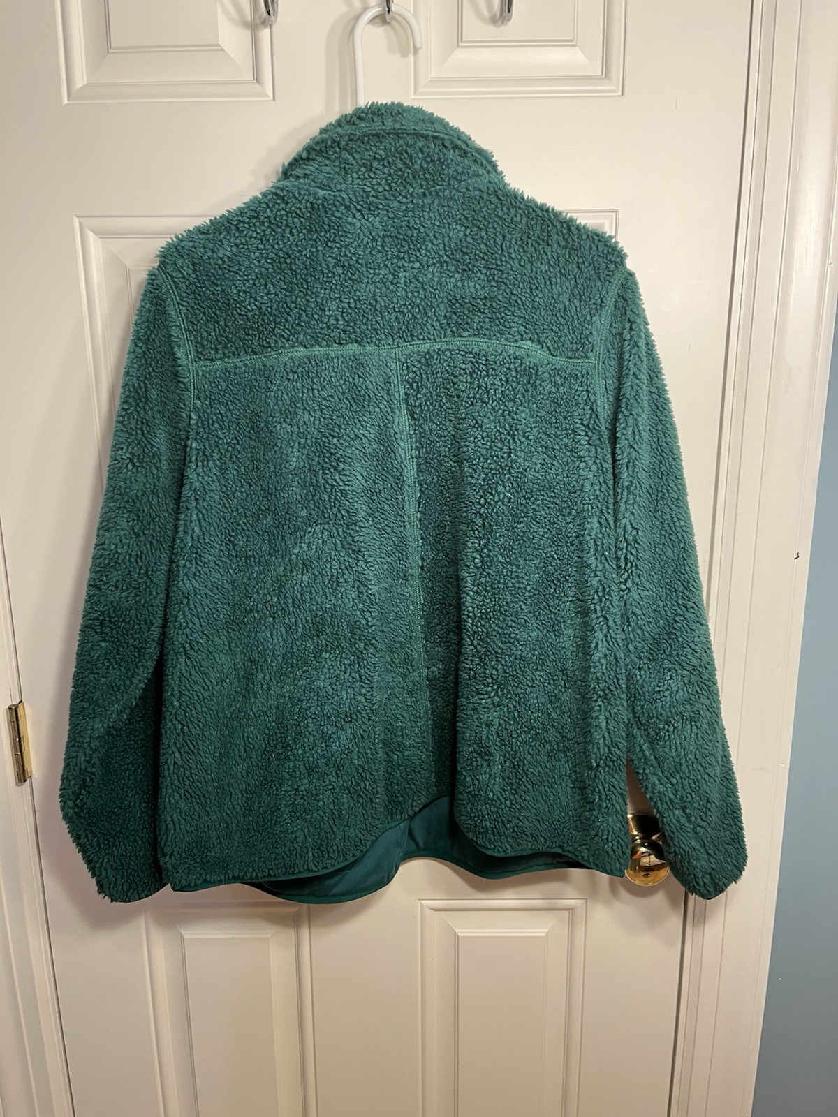 L.L. Bean Women's Sherpa Fleece Green Button-down… - image 2