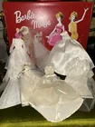 Vintage Barbie And Midge Case (TLC)#947 Brides Dream Clone Bride Gown Lot Nice!