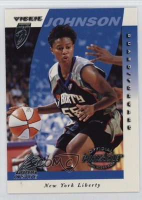 1997 Pinnacle Inside WNBA Vickie Johnson #53 Rookie RC 1e50