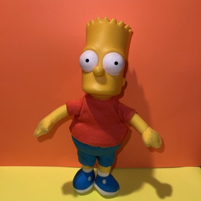 Jakks Pacific The Simpsons BART SIMPSON 9'' Plastic & Plush Doll Collectible Toy