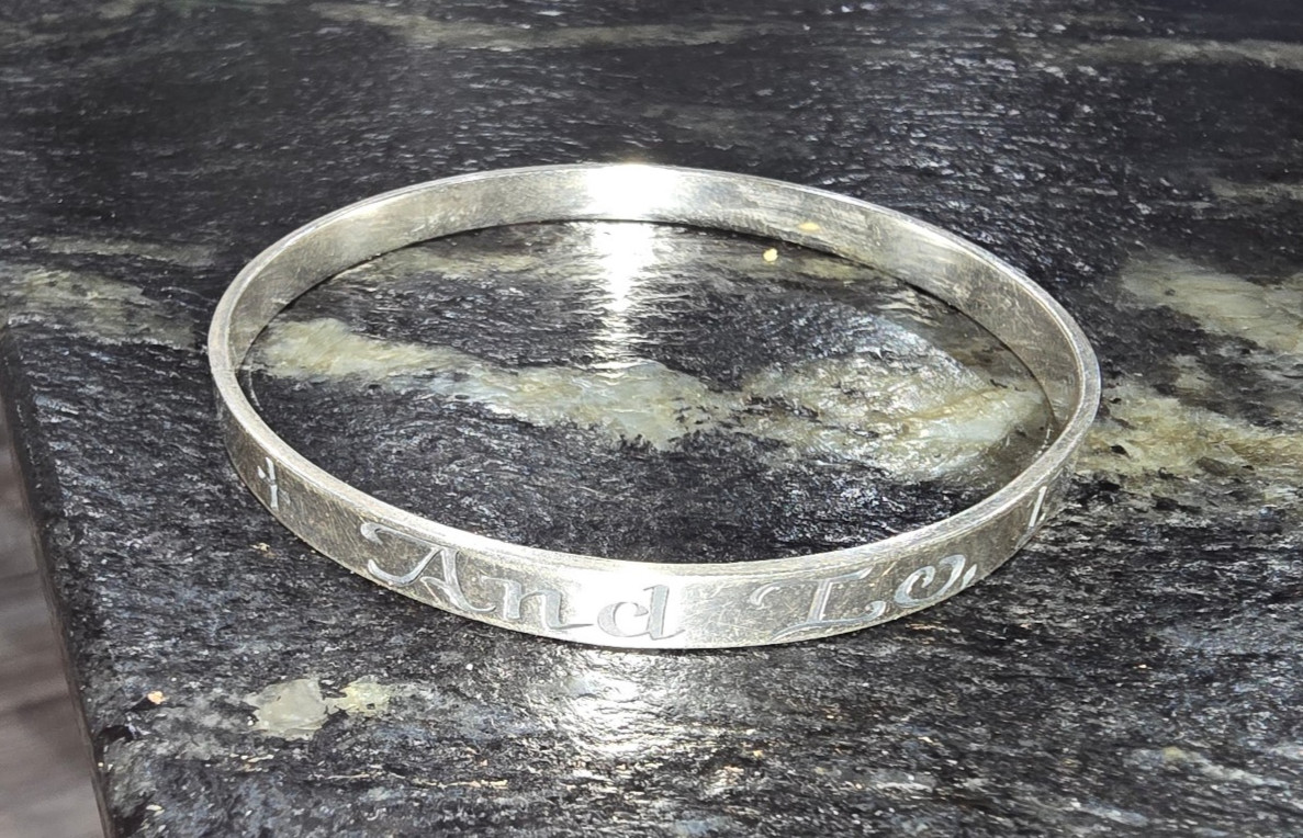 James Avery Silver Scripture Bracelet Matthew 28:… - image 3