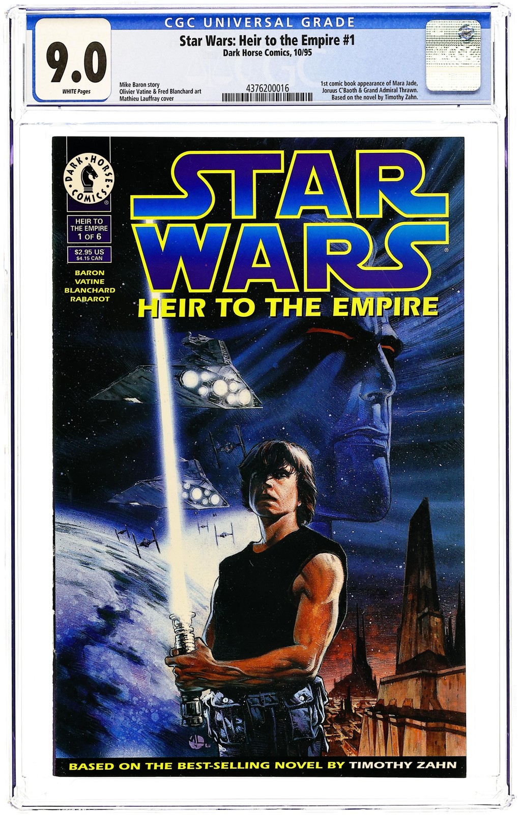 アメコミリーフ Star Wars Heir #1 CGC 7.0 Star Wars: Heir to the Empire #1 Value - GoCollect
