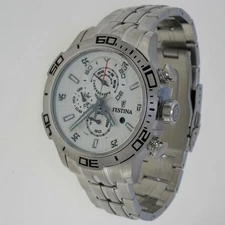 FESTINA Quartz Watch - Chronograph Sub 100 mt - Hypoallergenic Steel