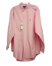 Polo Ralph Lauren Yarmouth Oxford Shirt Mens Pink Button Down Size 16.5 - 33 New