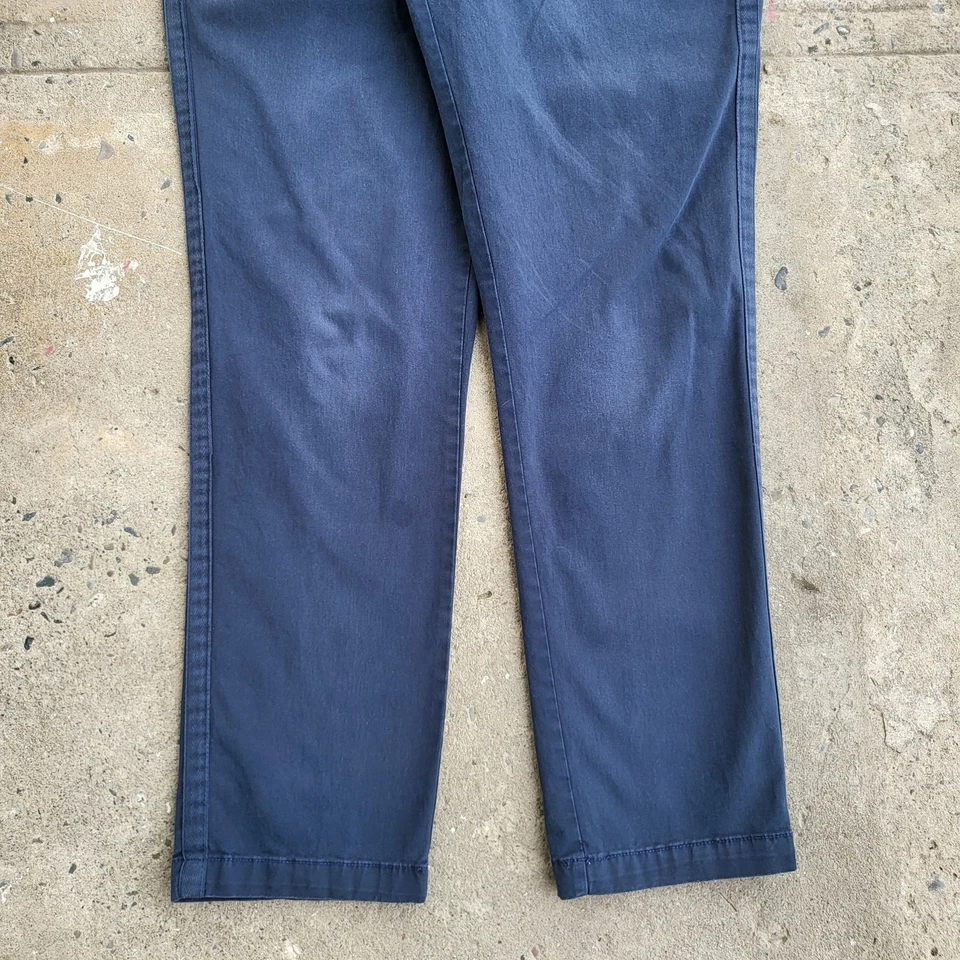 Pantalones Gap Para Mujer Talla 30x28 Azul Suelto Chino Minimalista Preppy Lona Etiqueta 6 Foto 3 de 4