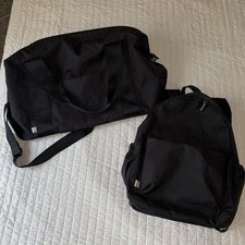 B IS Duffle Bag  Backpack Bundle - Black - Gently Used