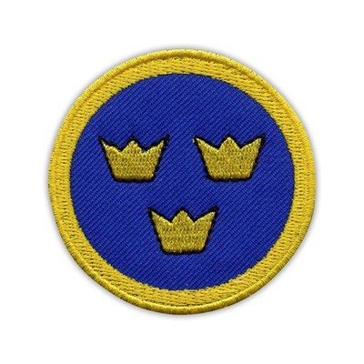 Patchion Royal Swedish Air Force - Roundel - Embroidered Badge Patch