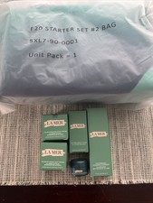 La Mer 6pc Travel Gift Set - Large Bag, Creams, Lotion, Cleanser - NWT, Fresh