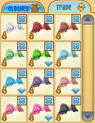 Animal Jam Classic AJ AJC Non-Glossy Cupid Wings 12-Item Bundle