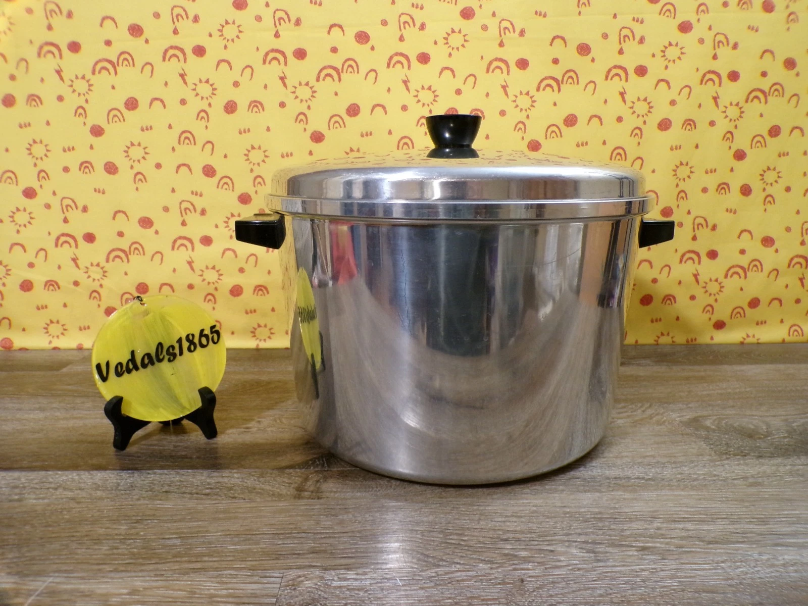 SEARS, Roebuck & Co. Vintage Aluminum 12 Qt Stockpot w/Lid 571.620