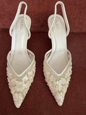  120 NEW WITH BOX ALDO IVORY SHOES SANDALS EU 37, US 6.5 Wedding Cocktails