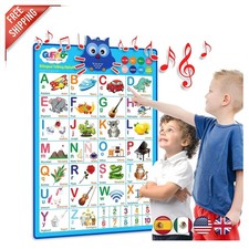 Toddler Bilingual ABC Learning Chart with Touch Buttons - Fun and Engaging