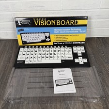 Chester Creek Wireless VisionBoard Keyboard Large Letter White Key Accessibility