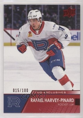 2021-22 Upper Deck AHL Exclusives 15/100 Rafael Harvey-Pinard #56 Rookie RC 1of