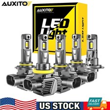 AUXITO LED Headlight Bulb High Low Beam Fog H11 9005 9006 9012 H7 6500K