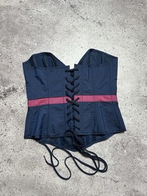 AGENT PROVOCATEUR RARE VINTAGE ICONIC BLUE/PINK TALMA CORSET Size L